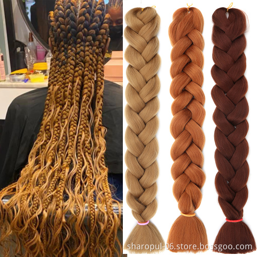 synthetic hair extension ombre jumbo braiding crochet hair braid